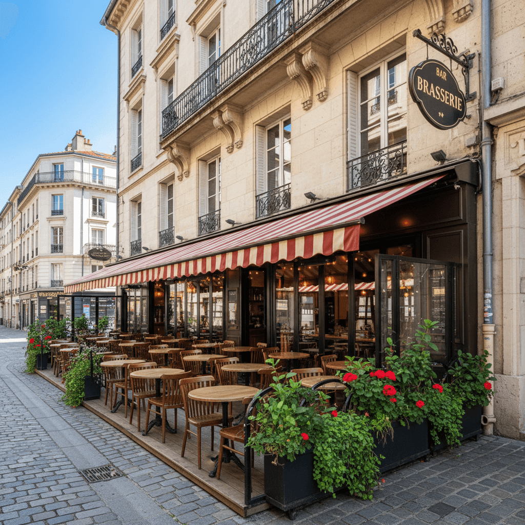 Bar-brasserie 100m² à Grenoble : terrasse - licence IV