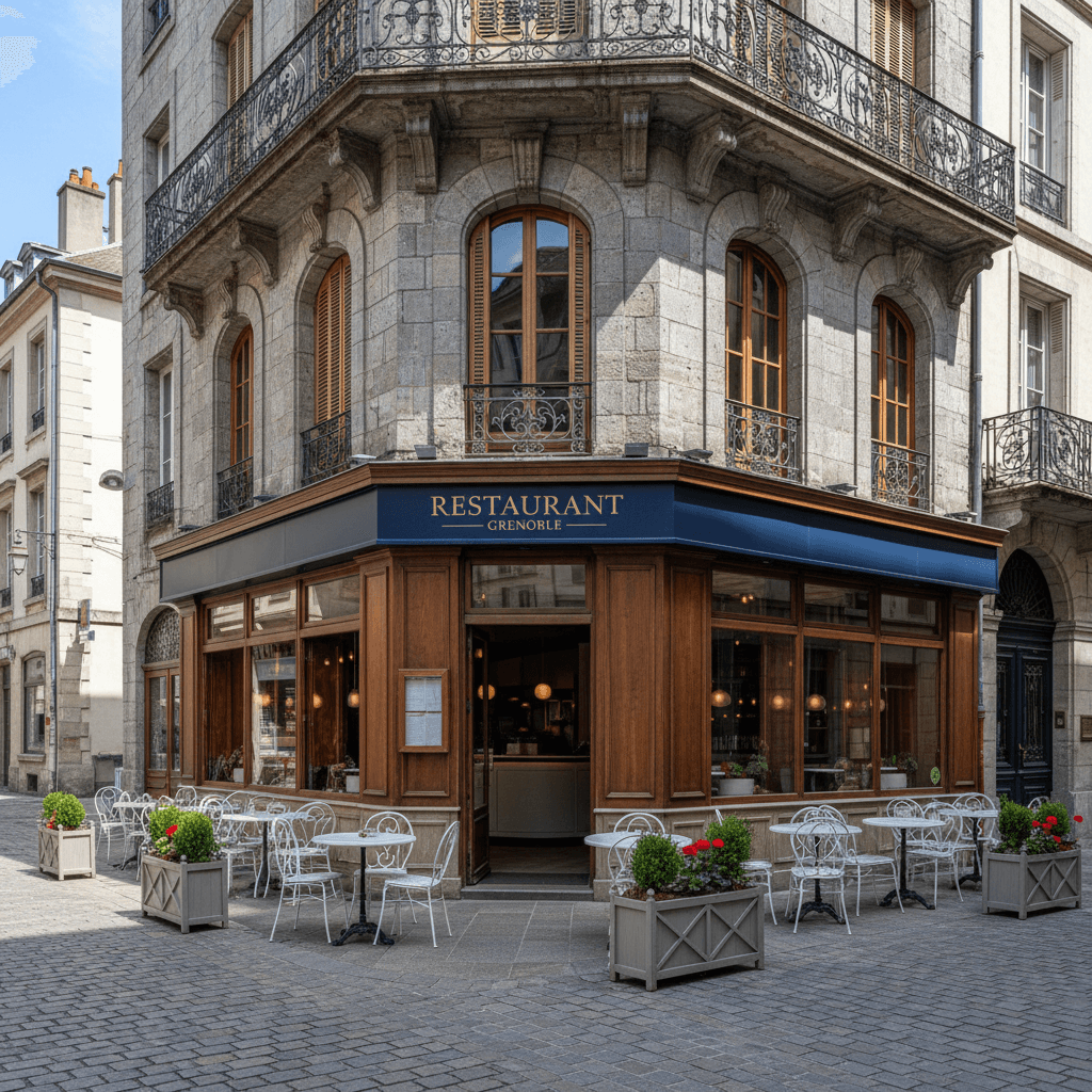 Restaurant 110m² à Grenoble : terrasse - licence IV