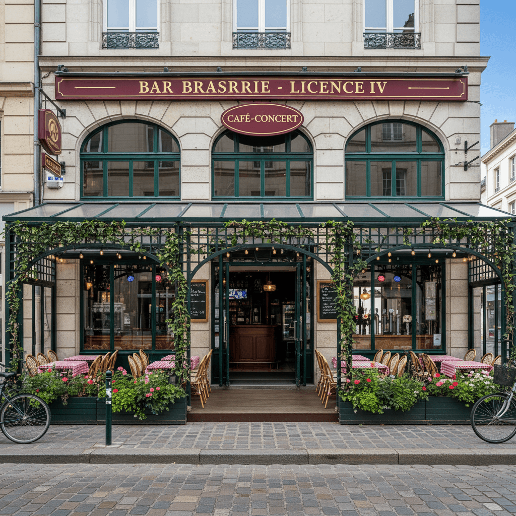 Bar-brasserie à Nantes : terrasse - licence IV