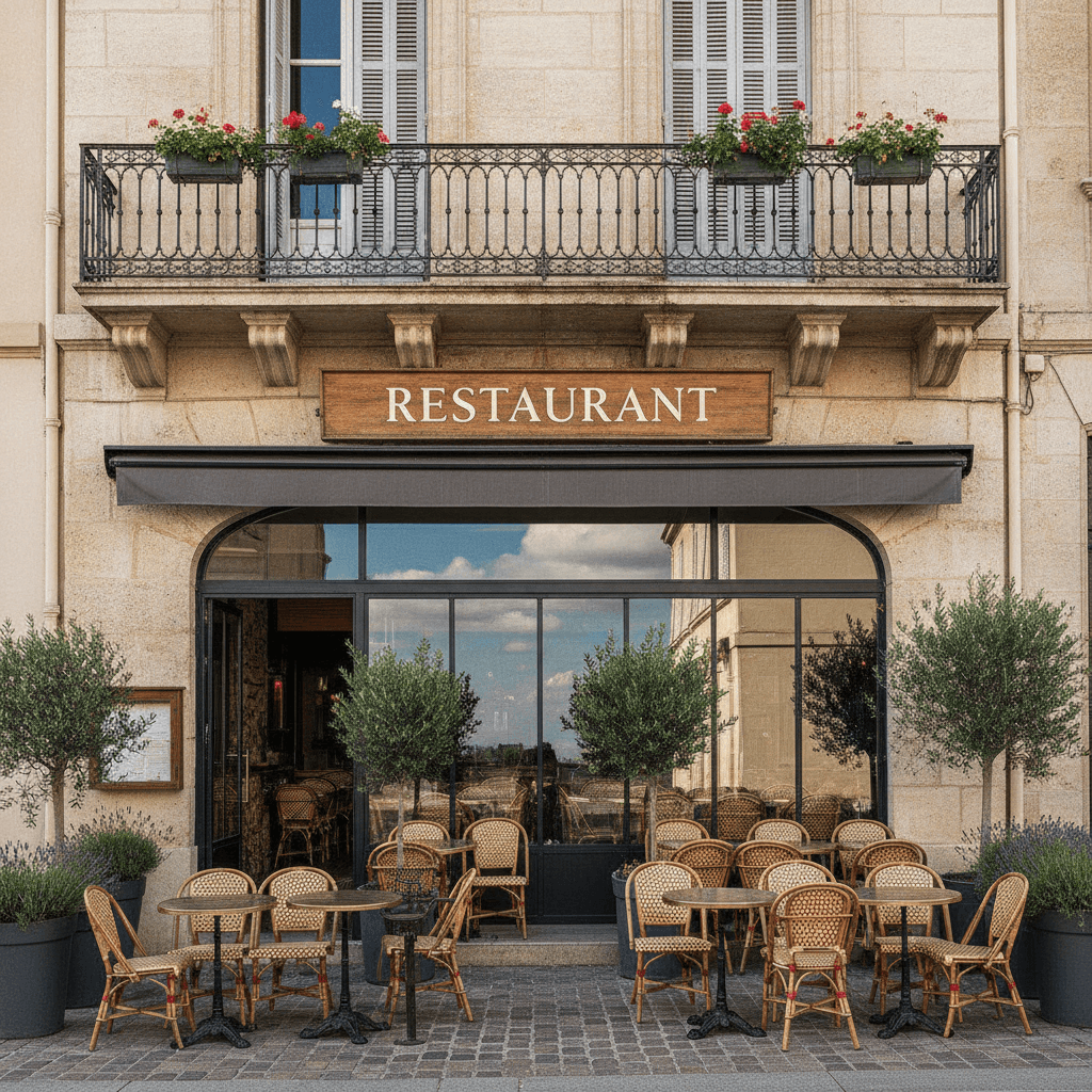Restaurant 90m² à Marseille : terrasse - extraction
