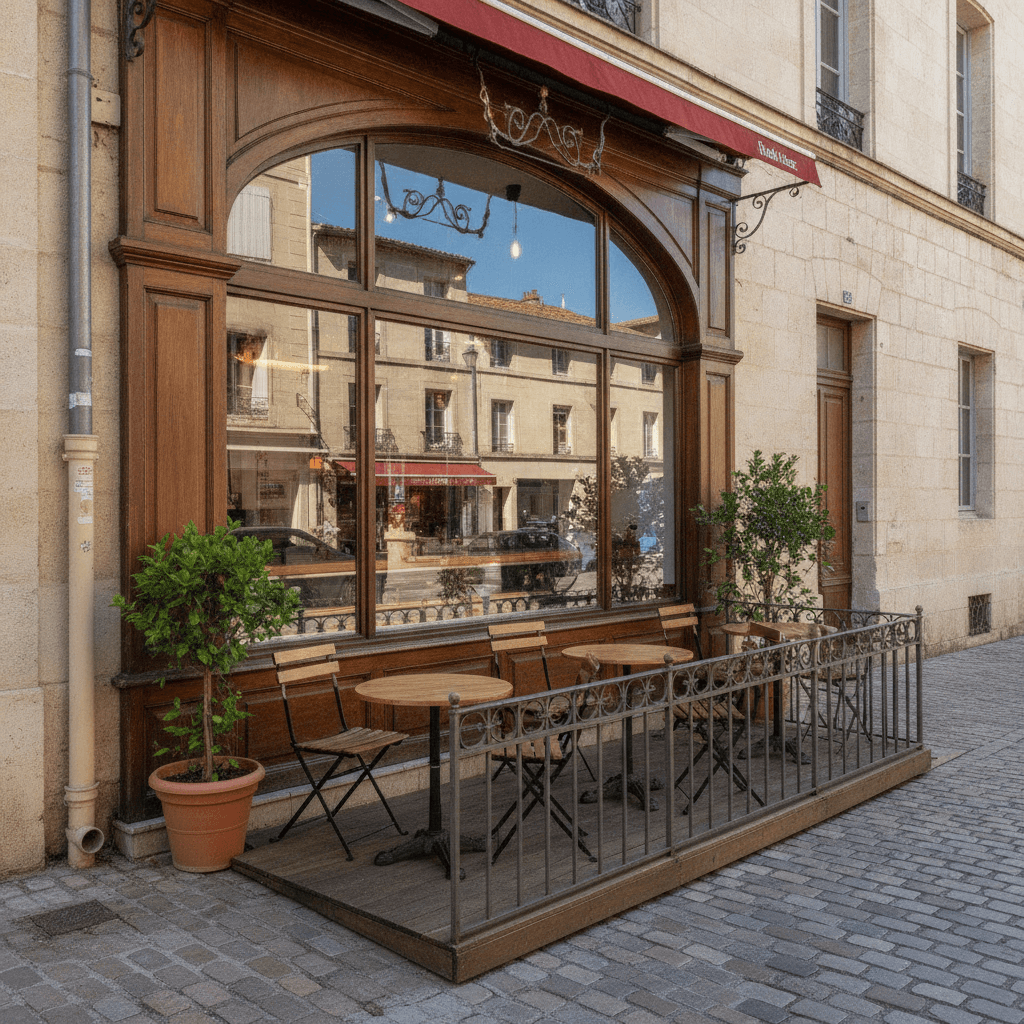 Fast-food 15m² à Montpellier : terrasse - licence IV
