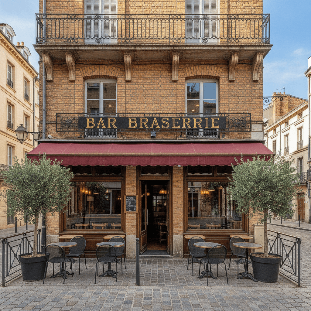 Bar-brasserie 117m² à Toulouse : terrasse - licence IV