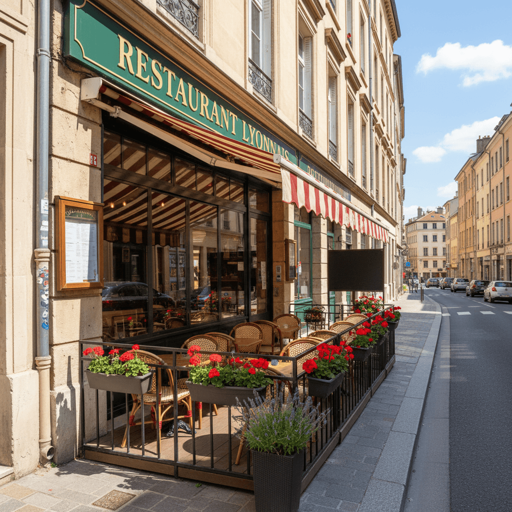 Restaurant 270m² à Lyon : terrasse - licence IV