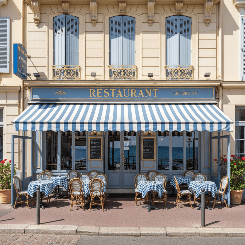 Restaurant à Nice : terrasse - licence IV
