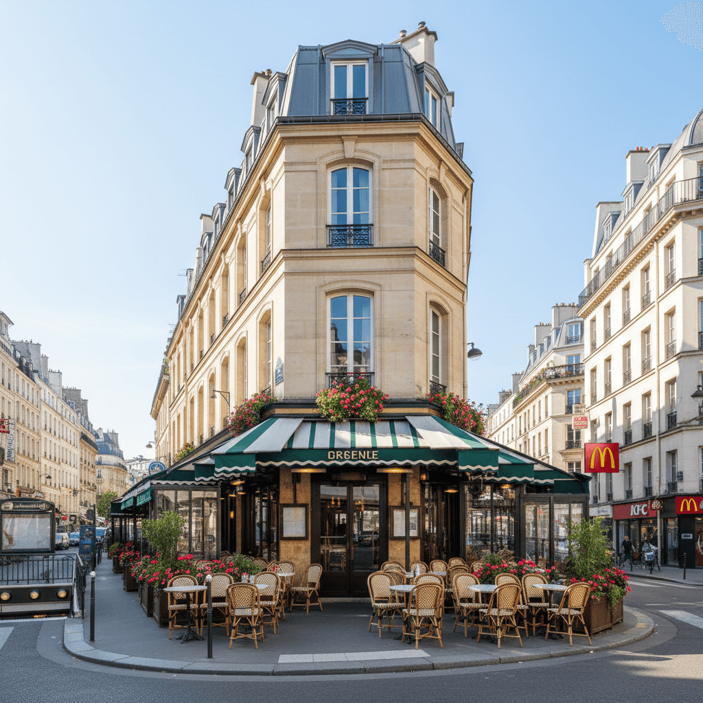 Restaurant 15 couverts à Paris : terrasse - licence IV