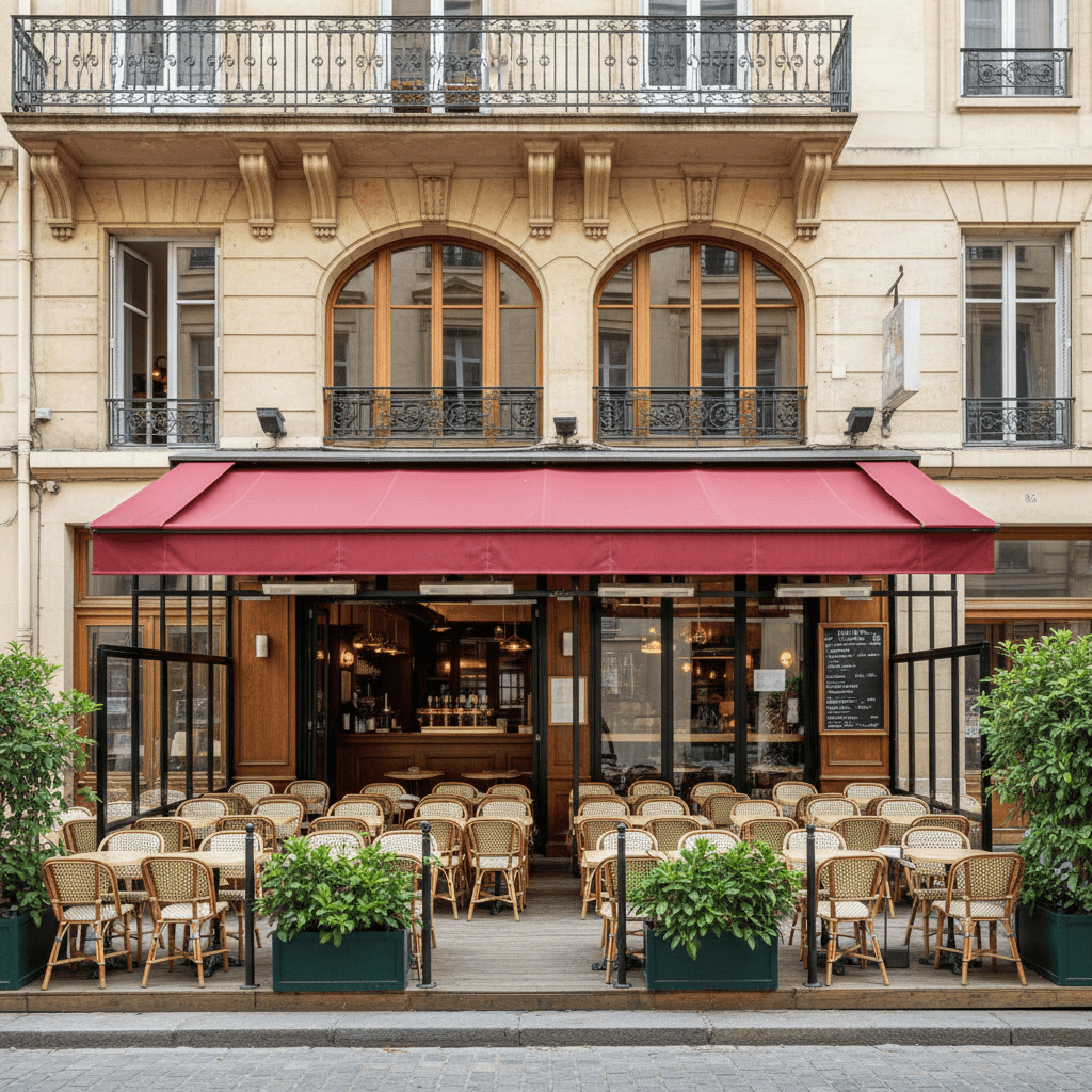 Bar-brasserie 130m² à Lyon : terrasse - licence IV