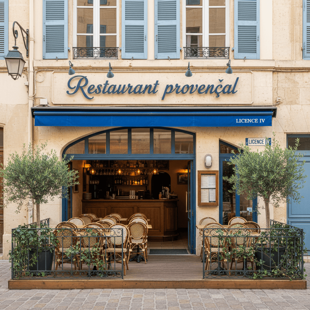 Restaurant 120m² à Marseille : terrasse - licence IV