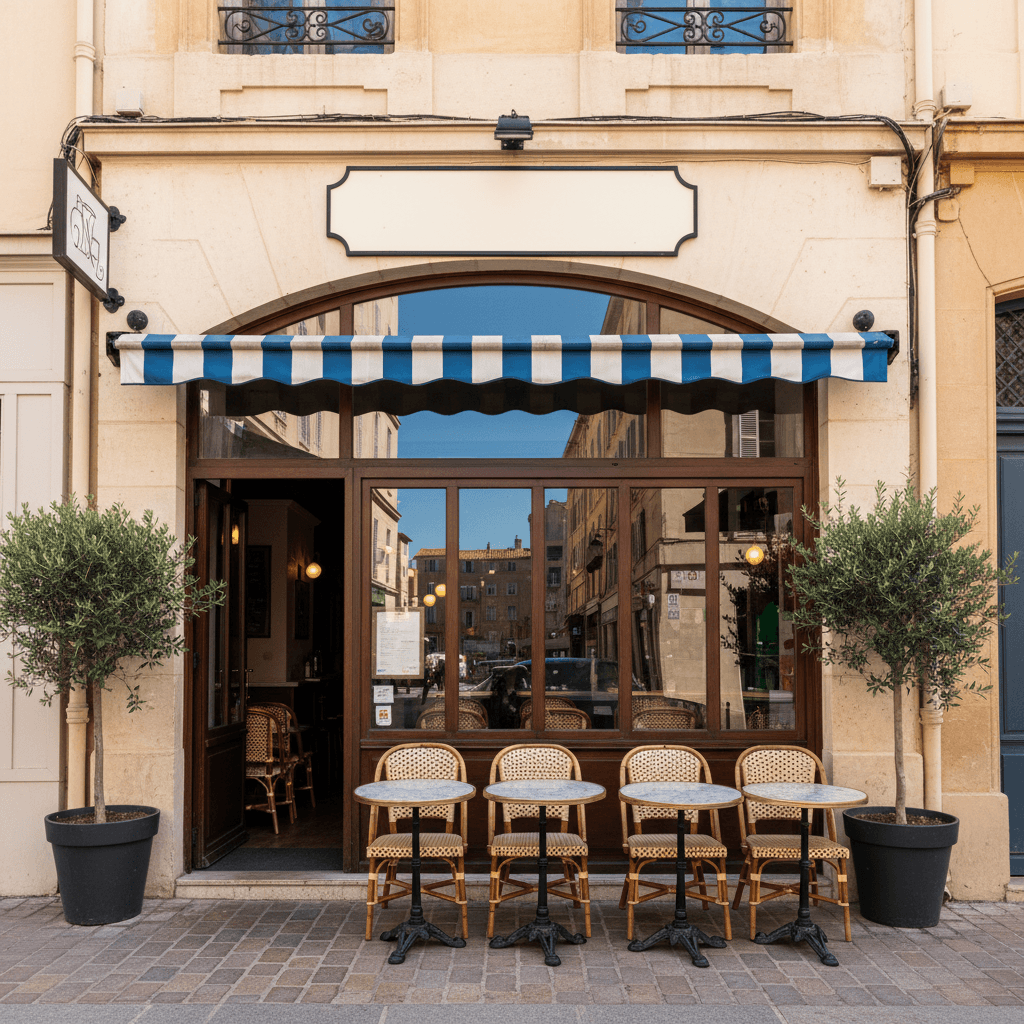 Restaurant 110m² à Marseille : terrasse - licence IV