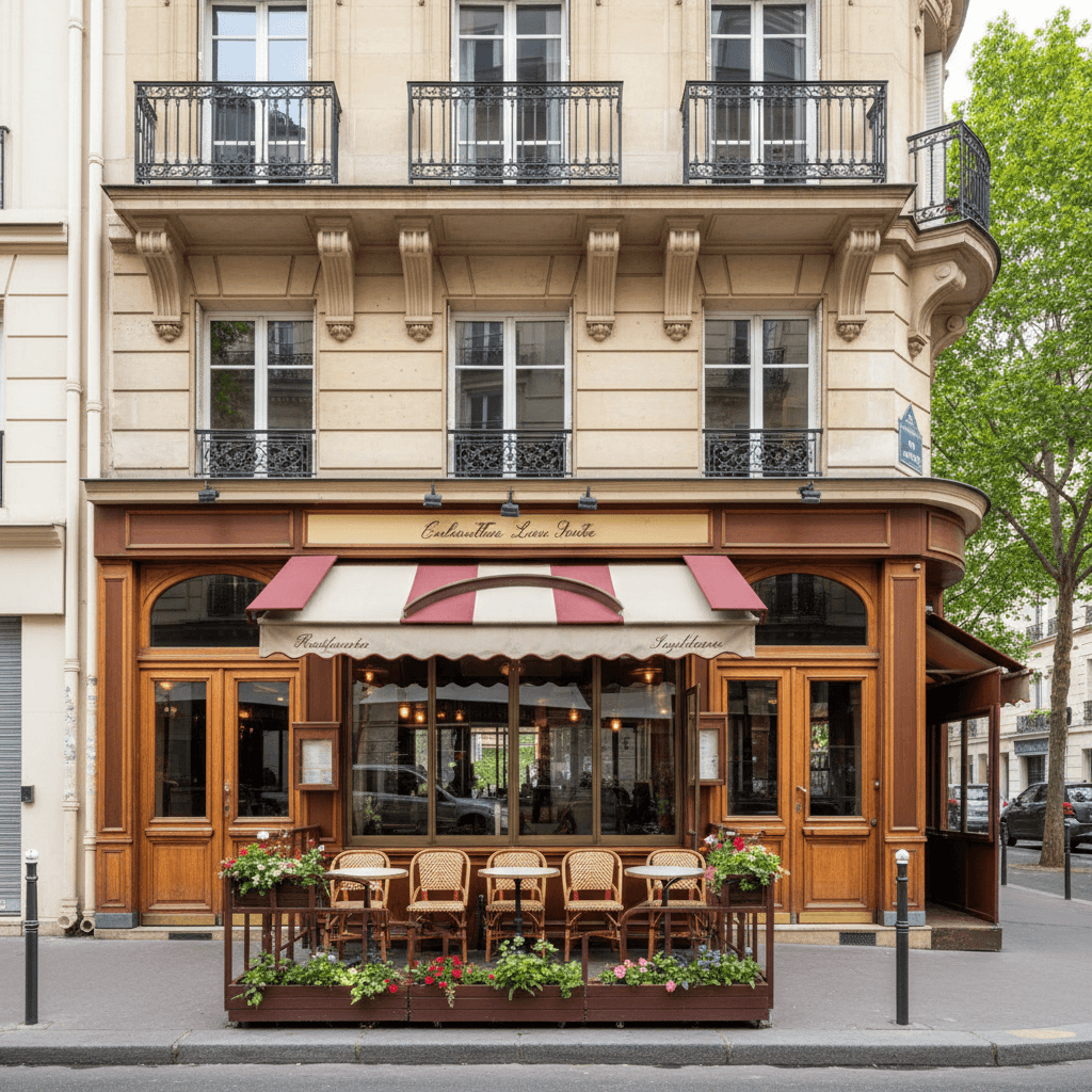 Restaurant 70m² à Paris : terrasse - extraction