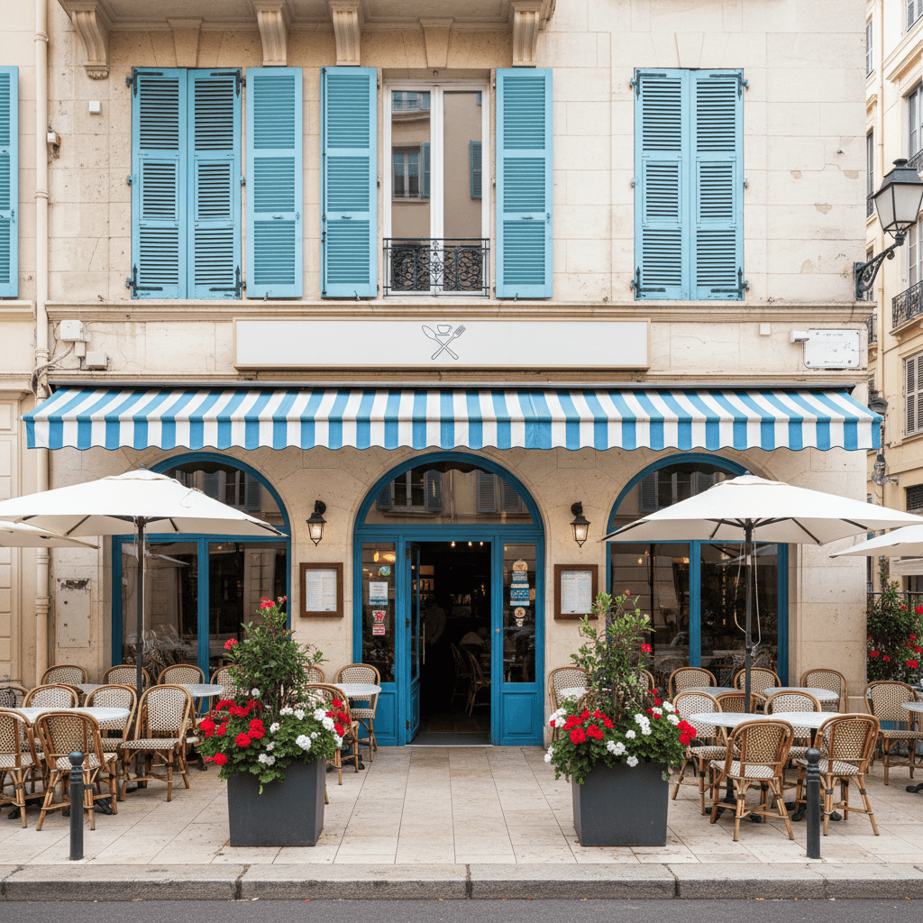 Restaurant à Nice : terrasse - licence IV