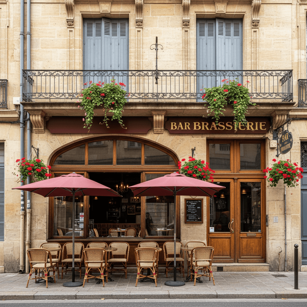 Bar-brasserie 100m² à Bordeaux : terrasse - licence IV