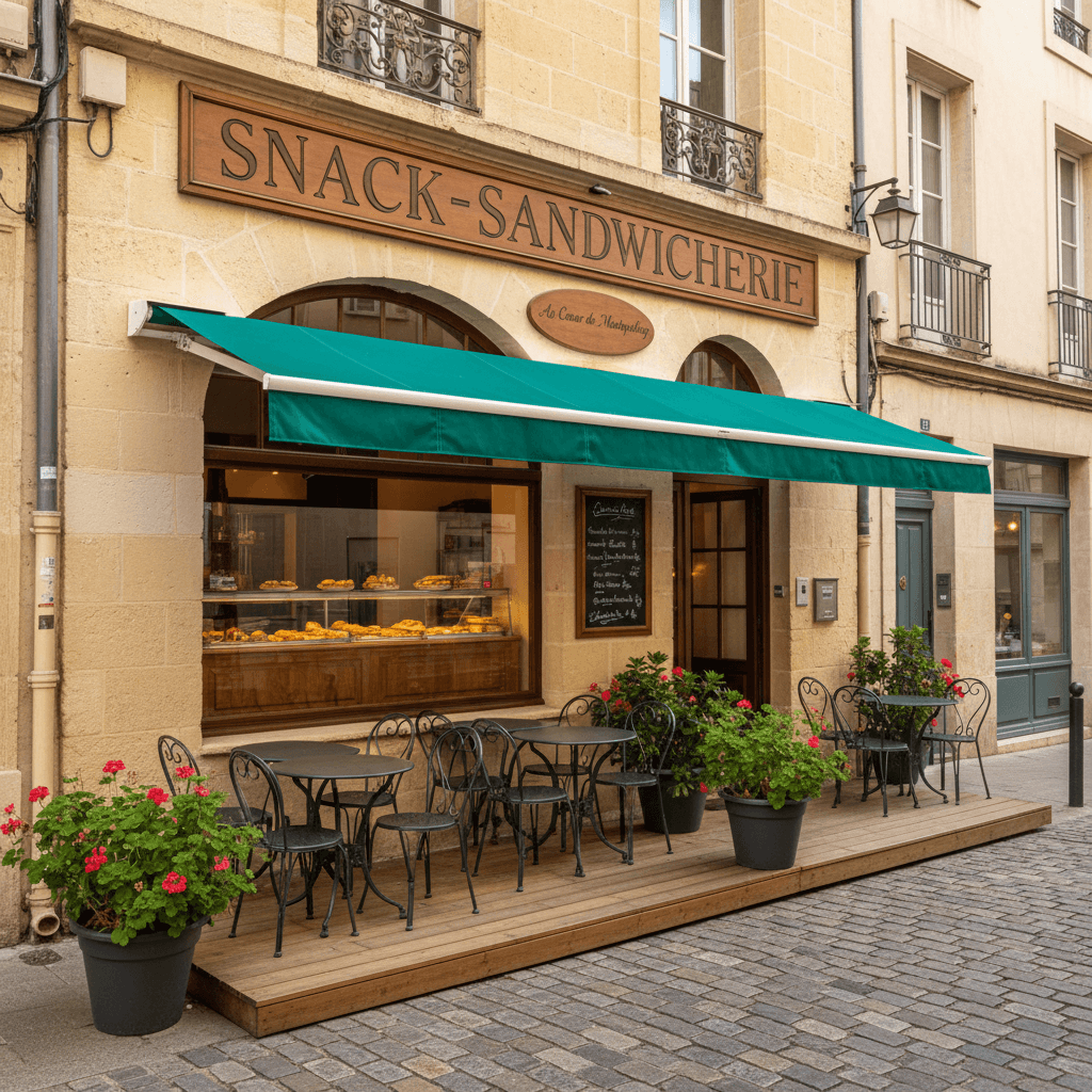 Snack 130m² à Montpellier : terrasse