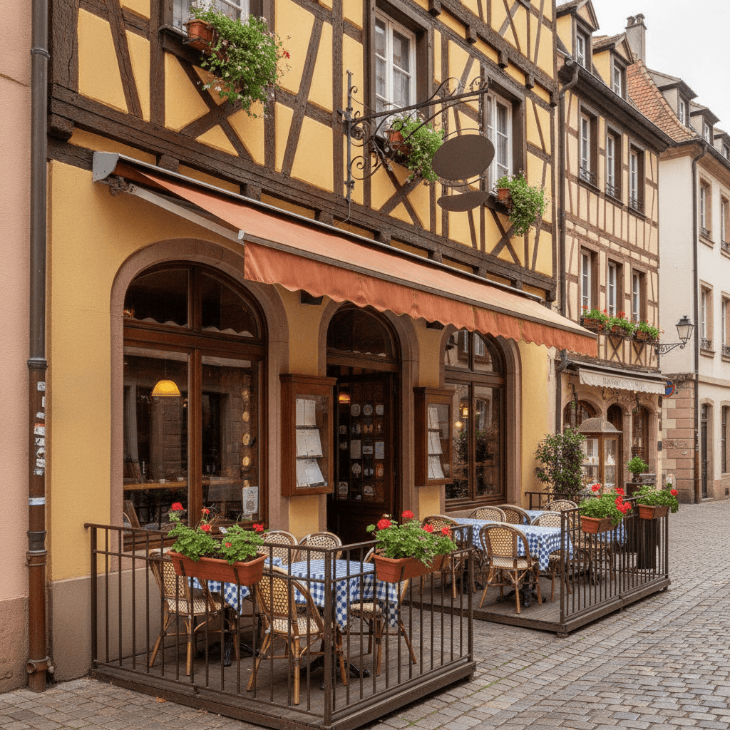 Restaurant 110m² à Strasbourg : terrasse - licence IV