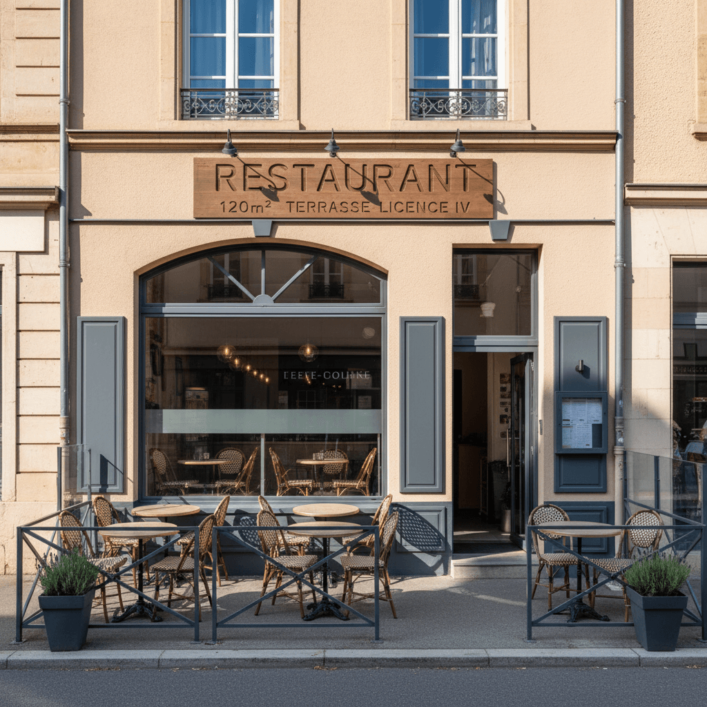 Restaurant 120m² à Wittelsheim : terrasse - licence IV