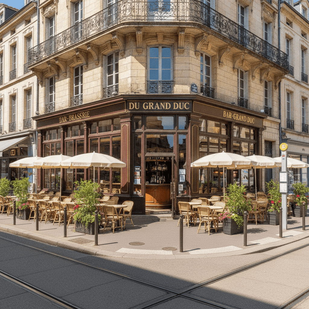 Bar-brasserie 225m² à Dijon : terrasse - licence IV
