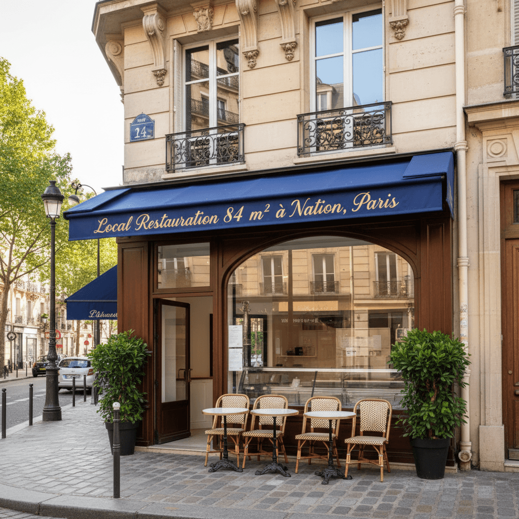 Local Restauration 84 m² à Nation, Paris