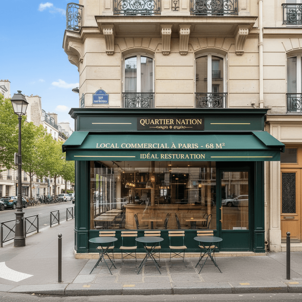 Local commercial à Paris - 68 m² idéal restauration