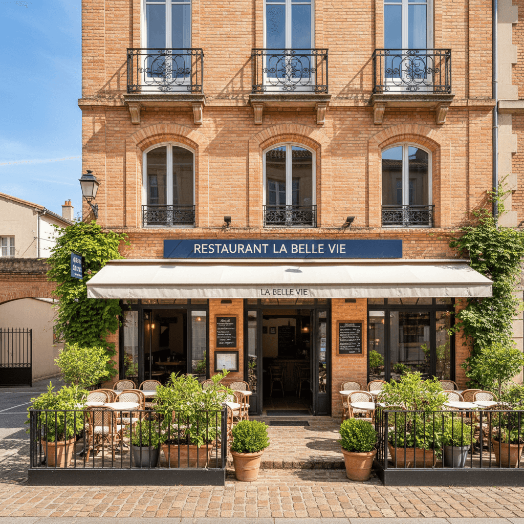 Restaurant à Toulouse : terrasse - extraction