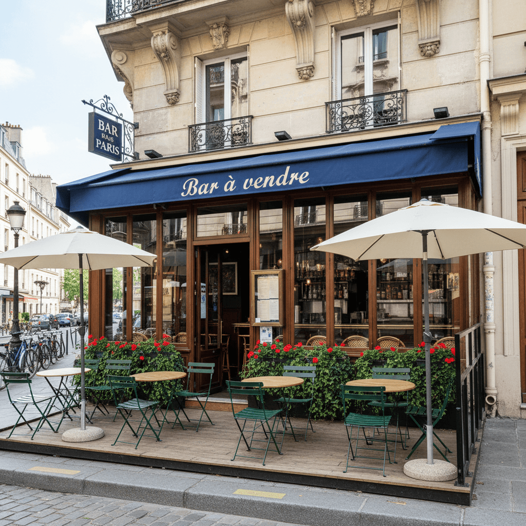 Bar à vendre dans le quartier animé de Paris