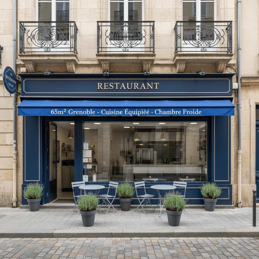 Restaurant 65m² à Grenoble : cuisine équipée - chambre froide