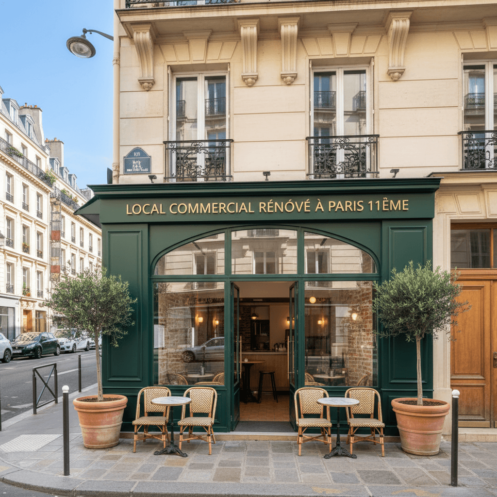 Local Commercial Rénové à Paris 11ème