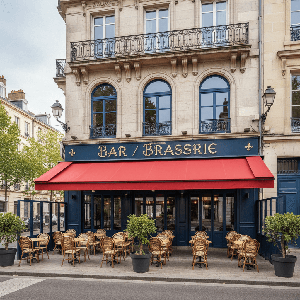 Bar-brasserie 64m² à Nantes : terrasse - licence IV