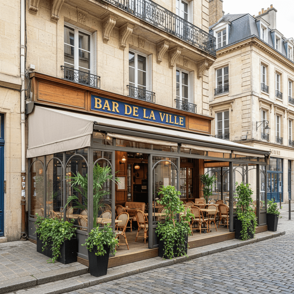 Bar-brasserie 56m² à Nantes : terrasse - licence IV