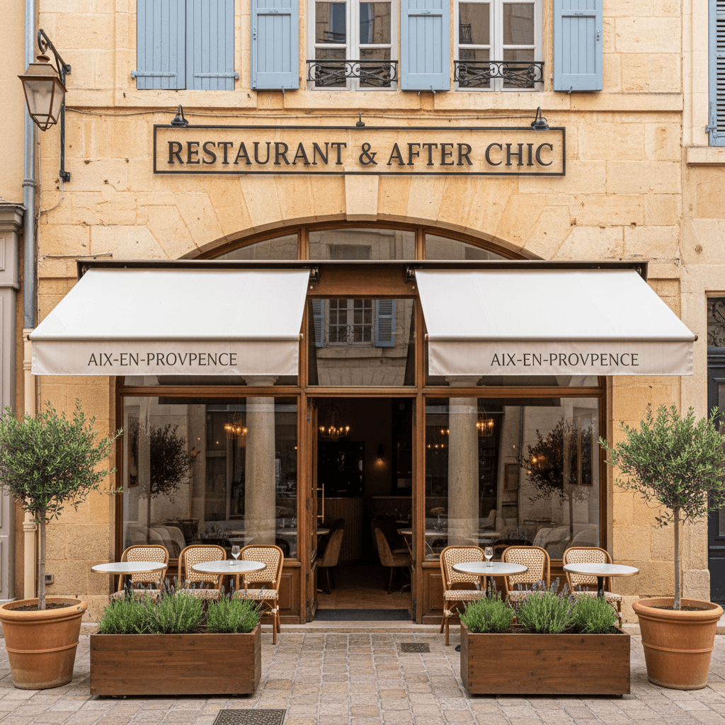 Restaurant 220m² à Aix-En-Provence : terrasse - licence IV
