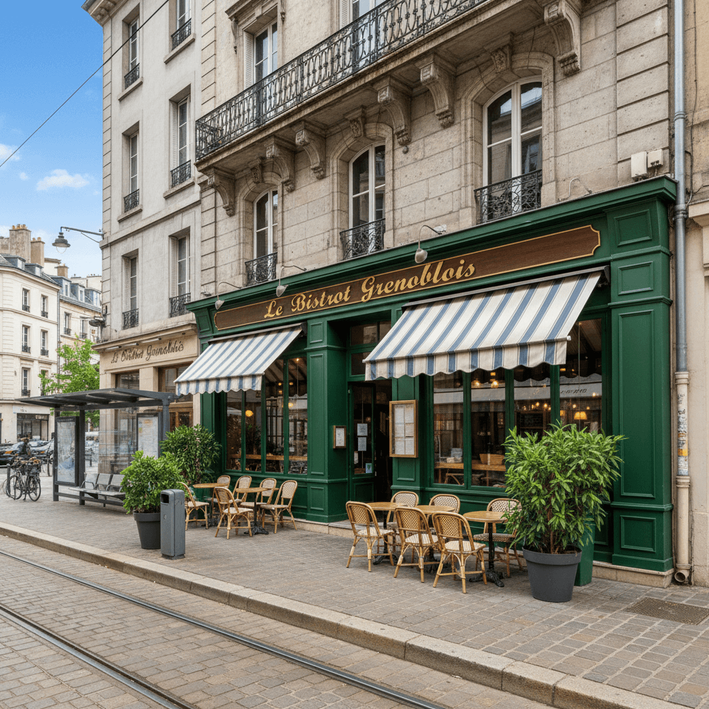 Restaurant à Grenoble : terrasse - licence IV