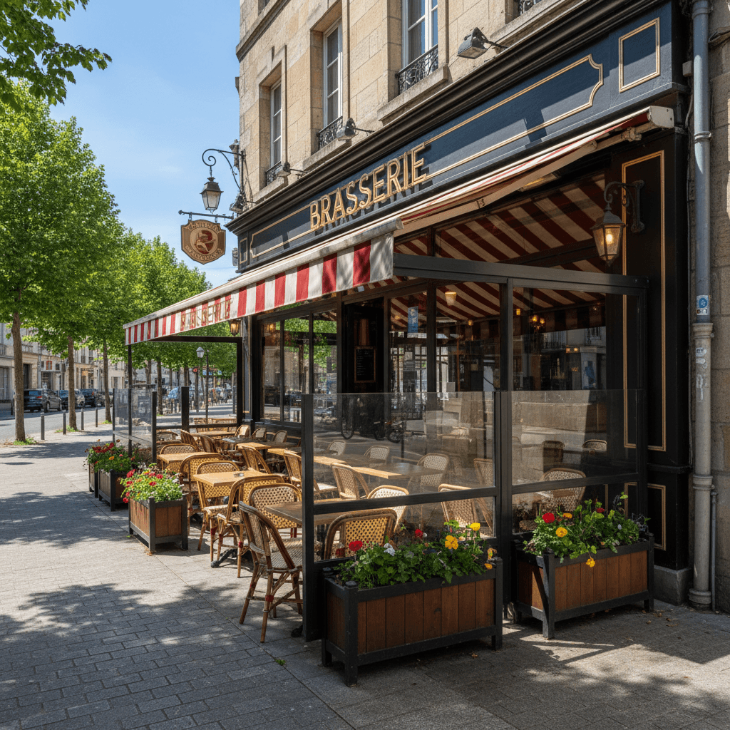 Bar-brasserie 400m² à Rennes : terrasse - licence IV