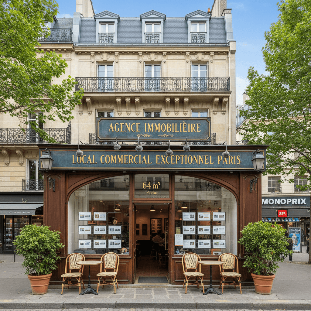 Local Commercial Exceptionnel à Paris - 64 m²