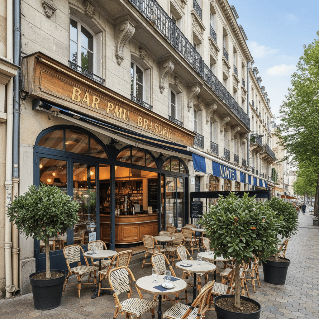 Bar-brasserie 120m² à Nantes : terrasse - licence IV