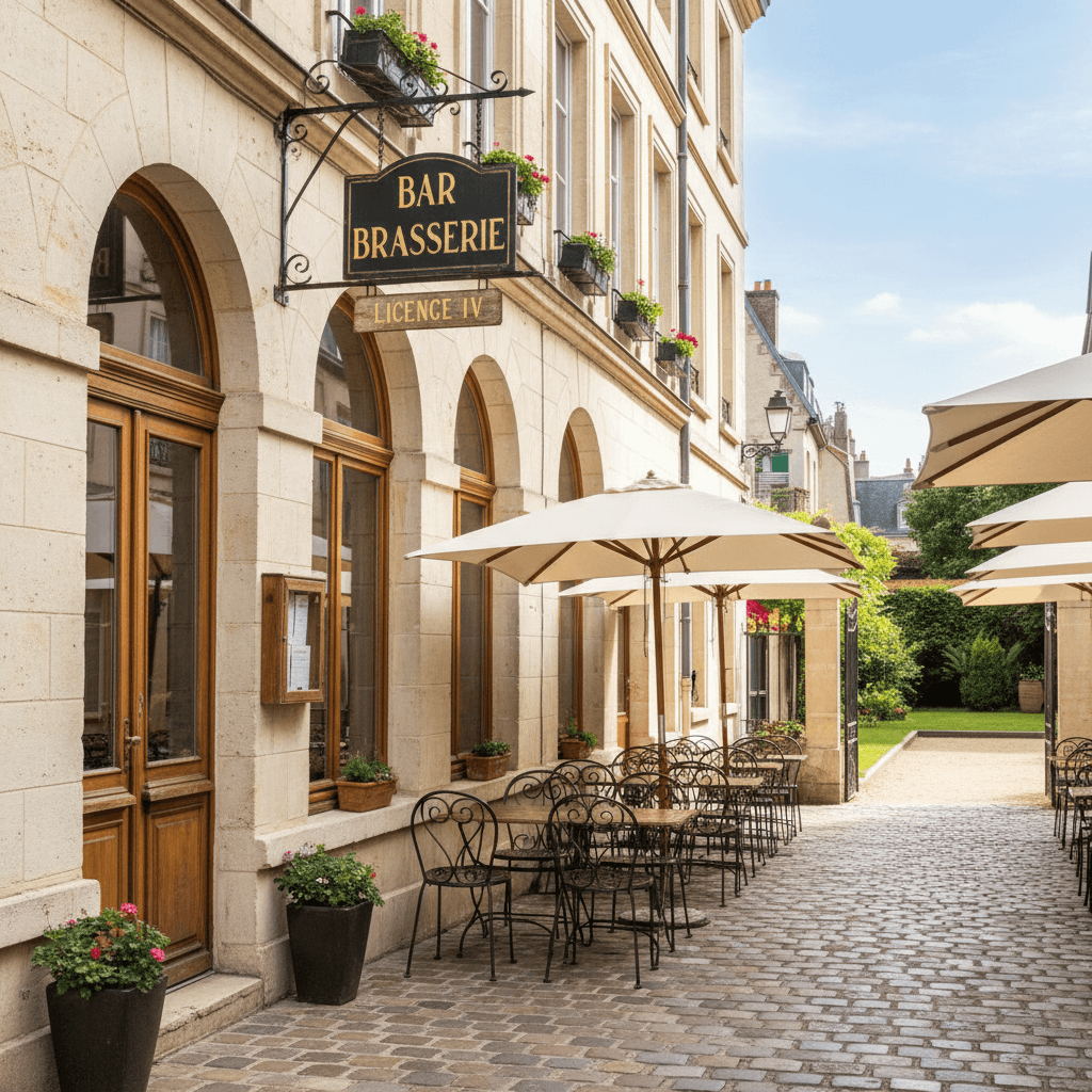 Bar-brasserie à Reims : terrasse - licence IV