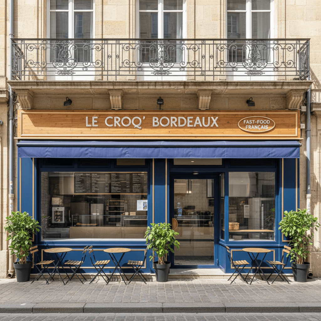 Fast-food 55m² à Bordeaux : extraction