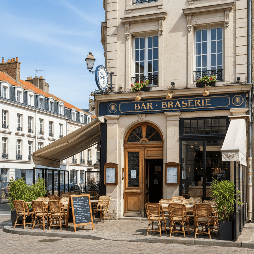 Bar-brasserie à Le Havre : terrasse - licence IV