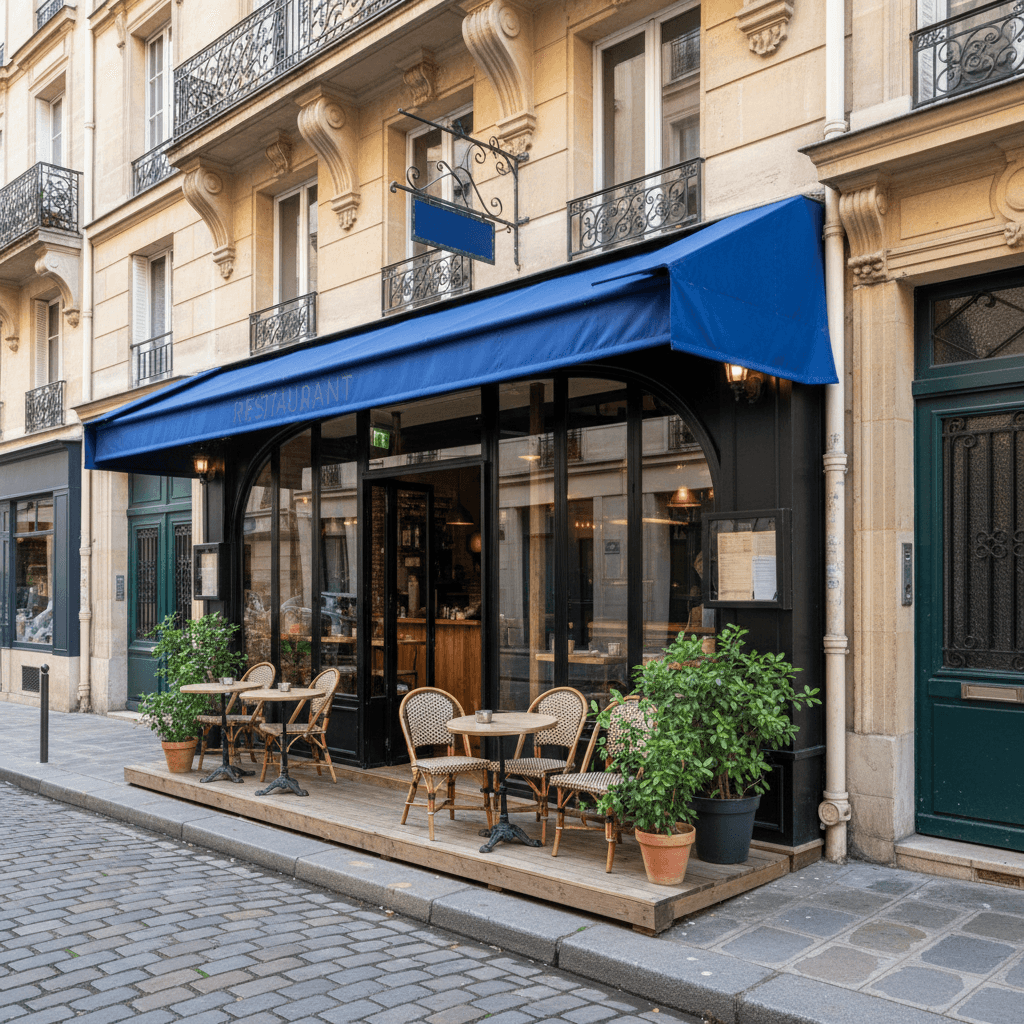 Restaurant 46m² à Paris : extraction - cuisine équipée