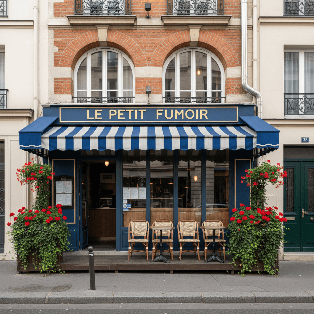 Local de restauration avec conduit à Paris