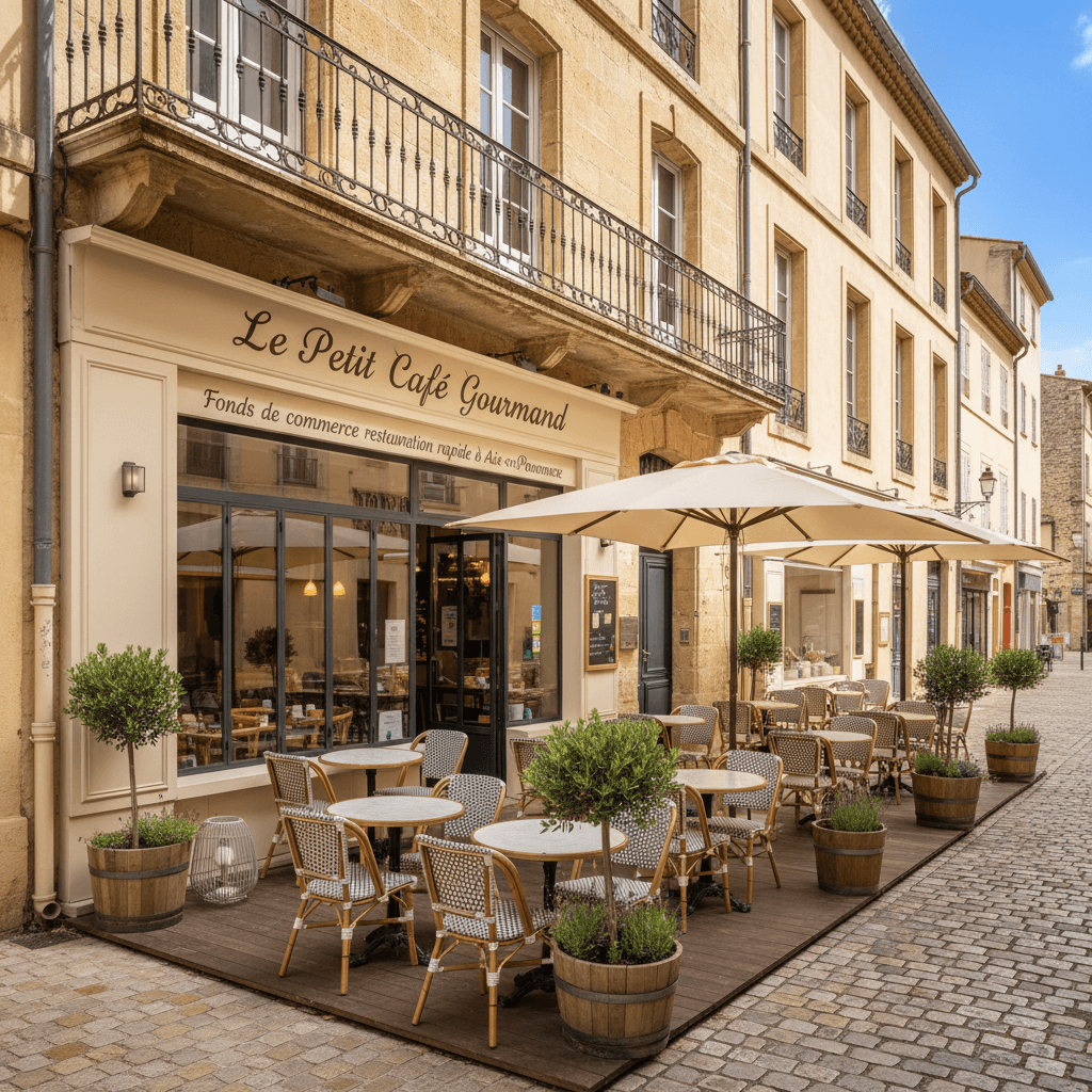 Fast-food 30m² à Aix-En-Provence : terrasse