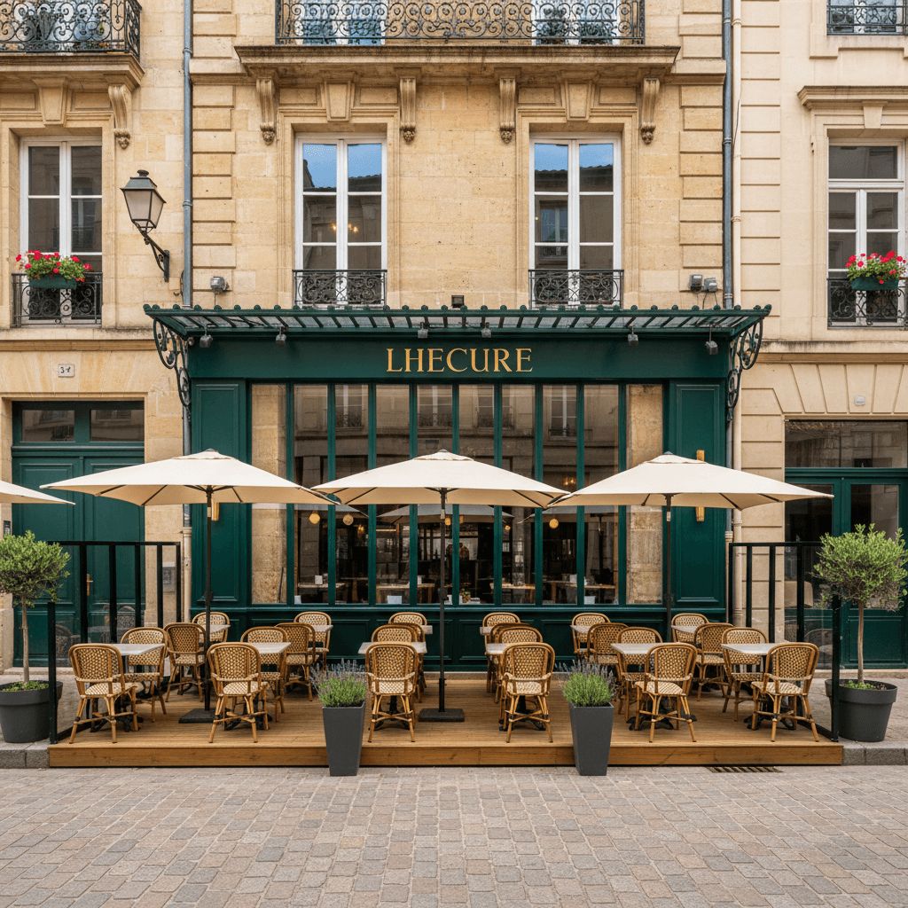 Restaurant 105m² à Angers : terrasse - licence IV