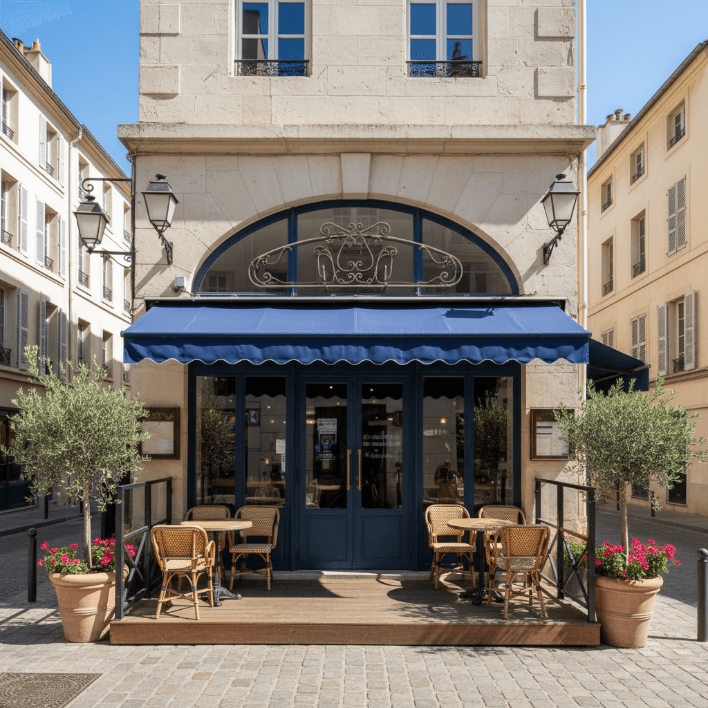 Restaurant 70m² à Marseille : terrasse - licence IV