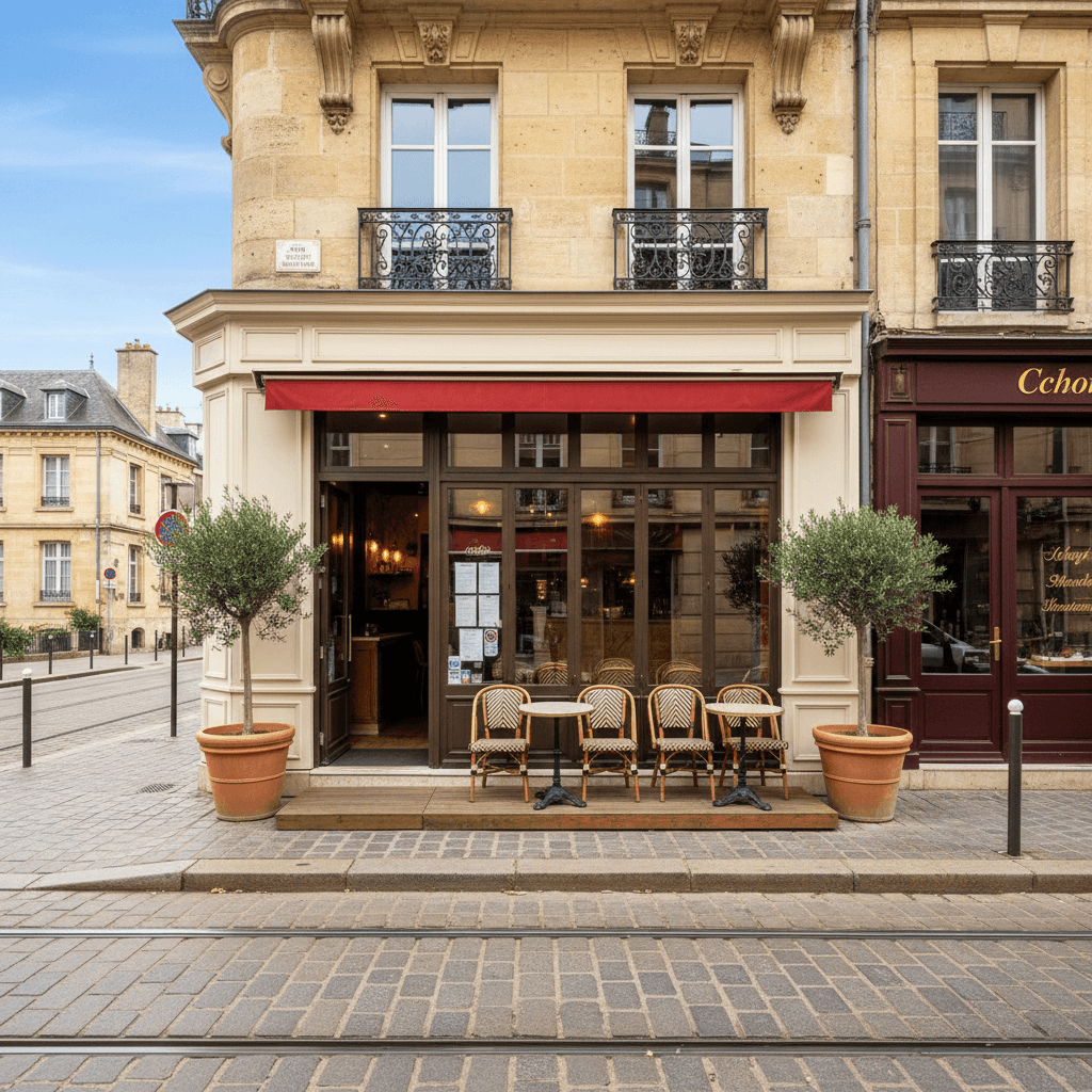 Restaurant 33m² à Bordeaux : terrasse - licence IV