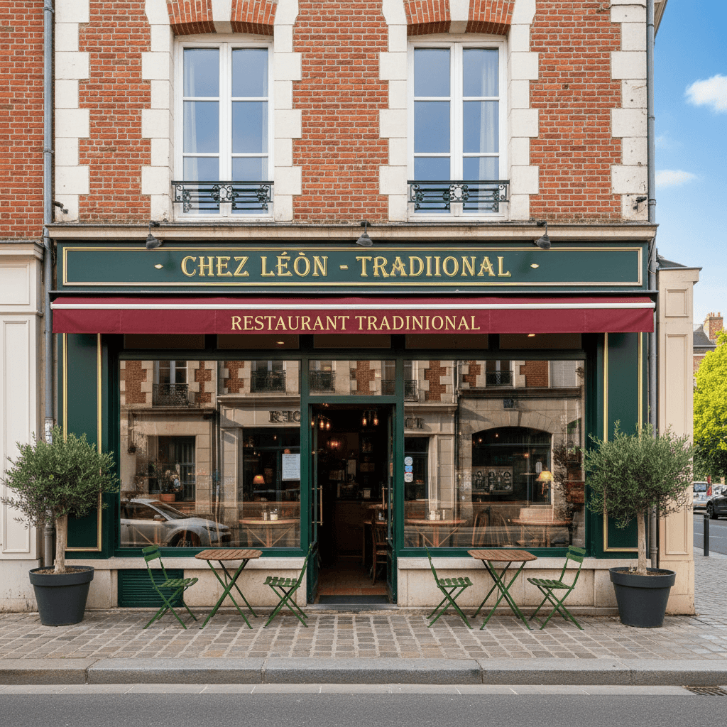 Restaurant 91m² à Lille : terrasse - extraction