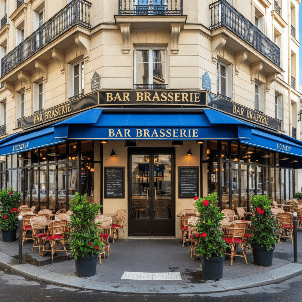 Bar Brasserie à Paris 17e avec Licence IV