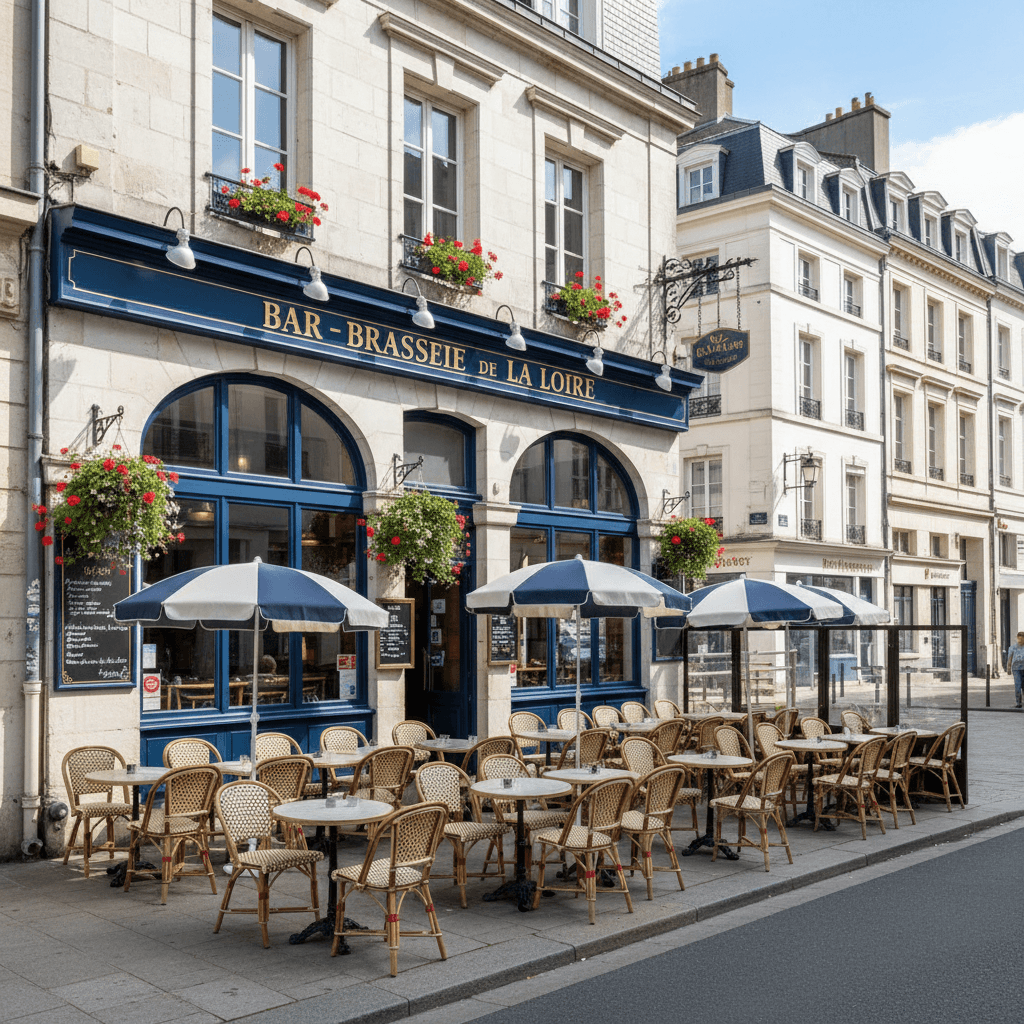 Bar-brasserie 70m² à Nantes : terrasse - licence IV