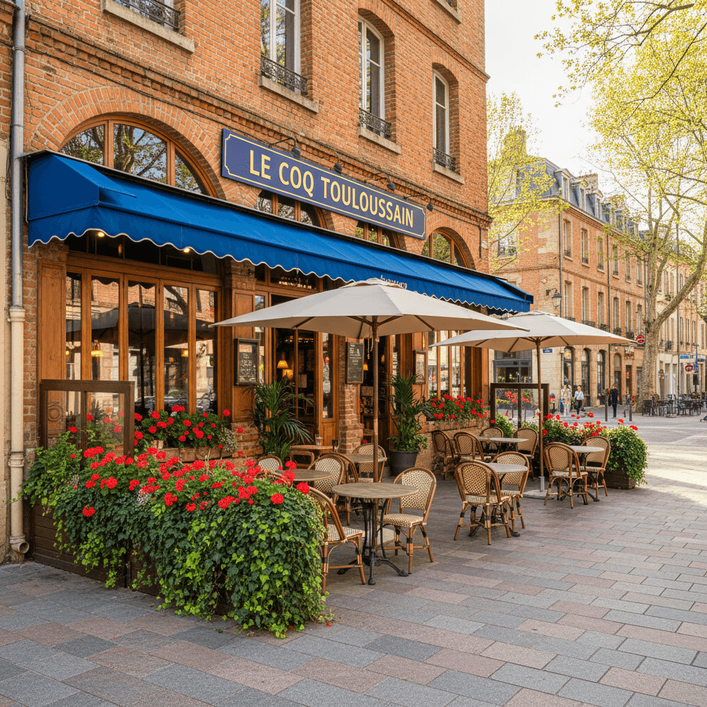 Restaurant 62m² à Toulouse : terrasse - extraction