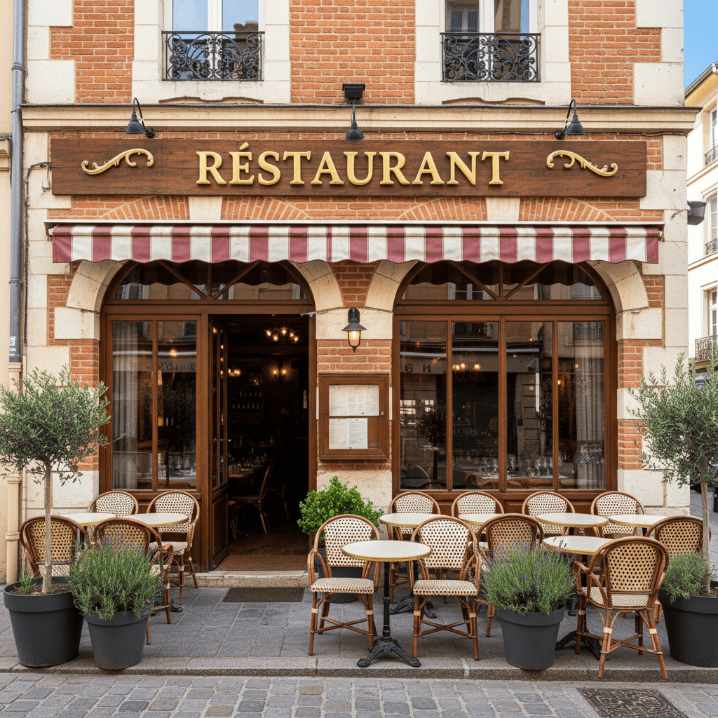 Restaurant 50m² à Toulouse : terrasse - extraction