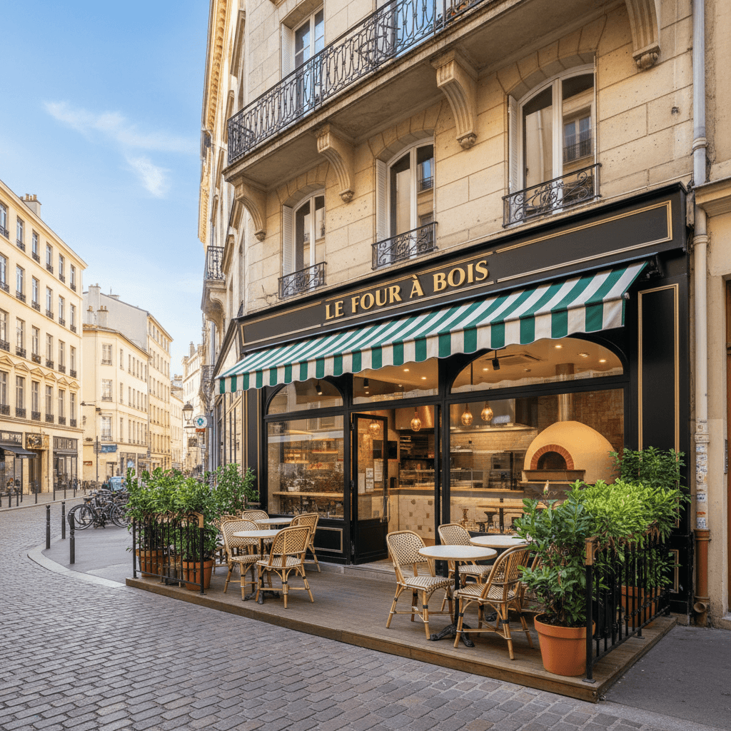 Fast-food 95m² à Lyon : terrasse - licence IV