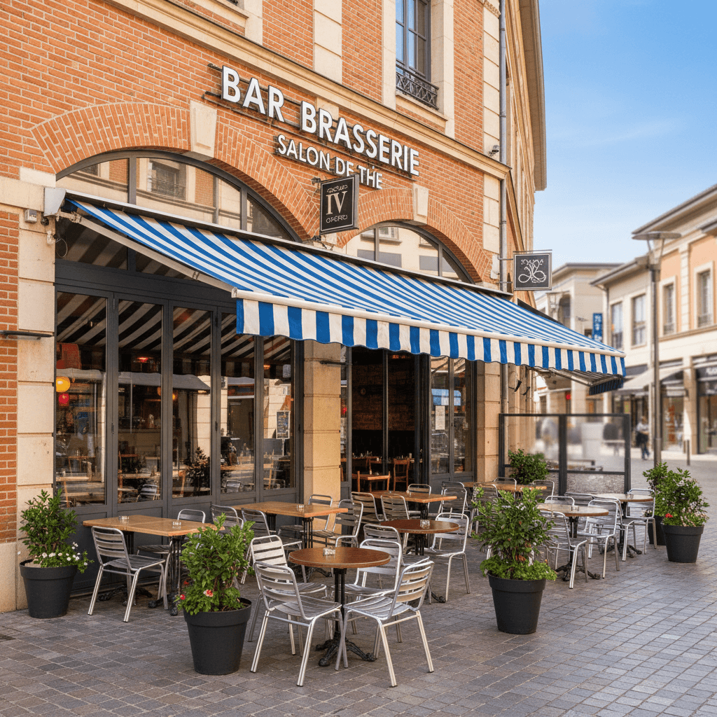 Bar-brasserie à Toulouse : terrasse - licence IV
