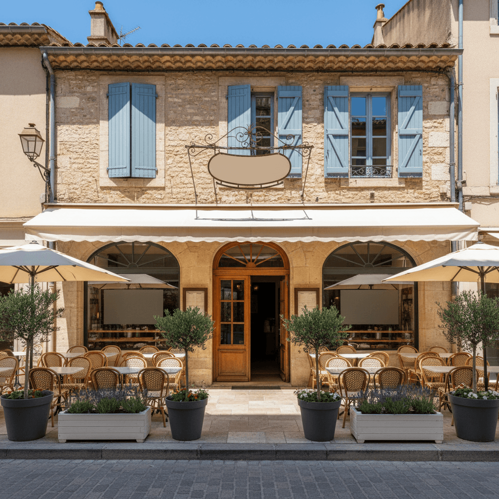 Restaurant 100m² à Aix-En-Provence : terrasse - extraction