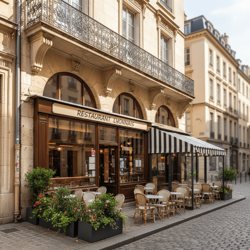 Restaurant 60m² à Lyon : terrasse - extraction